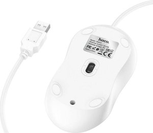 Mysz Hoco HOCO mysz komputerowa przewodowa USB A GM13 1,5 m biała 4
