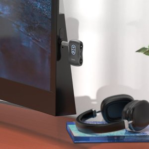 Hoco HOCO transmiter FM BT Jack 3,5 mm E73 Pro czarny 8