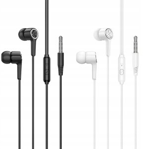 Słuchawki Hoco HOCO słuchawki przewodowe Jack 3,5 mm z mikrofonem M104 czarne 3