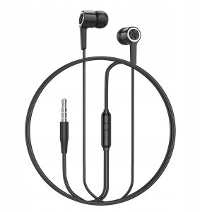 Słuchawki Hoco HOCO słuchawki przewodowe Jack 3,5 mm z mikrofonem M104 czarne 4