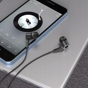 Słuchawki Hoco HOCO słuchawki przewodowe Jack 3,5 mm z mikrofonem M104 czarne 5