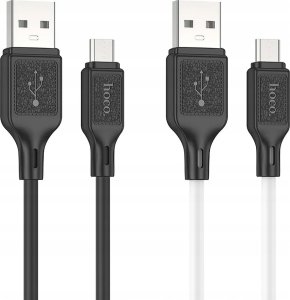 Kabel USB Hoco USB-A - microUSB 1 m Czarny 4