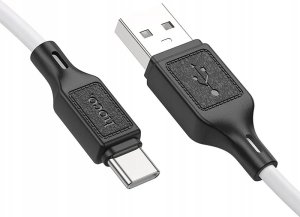 Kabel USB Hoco USB-A - USB-C 1 m Biały 2