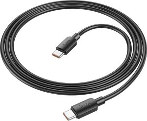 Kabel USB Hoco USB-C - USB-C 1 m Czarny (X96 Black) 2