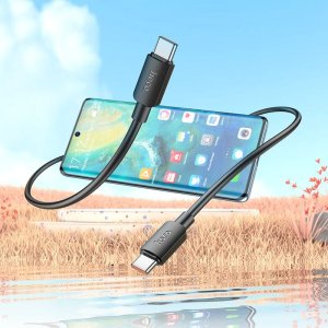 Kabel USB Hoco USB-C - USB-C 1 m Czarny (X96 Black) 5