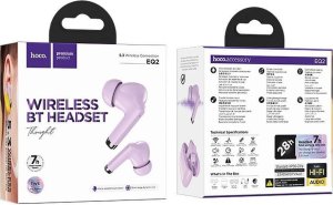 Słuchawki Hoco HOCO słuchawki bezprzewodowe bluetooth TWS EQ2 fioletowe 3