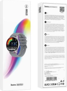 Smartwatch Hoco HOCO smartwatch z funkcją rozmowy Y15 AMOLED srebrny 4