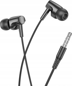 Słuchawki Hoco HOCO słuchawki przewodowe Jack 3,5 mm z mikrofonem M112 czarne 2