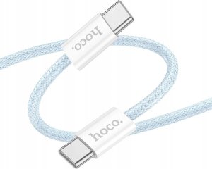 Kabel USB Hoco HOCO kabel Typ C do Typ C 3A 60W X104 1 m niebieski 1