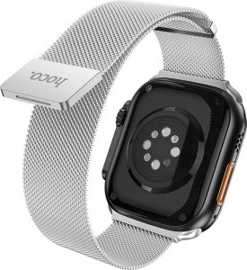 Hoco HOCO pasek metalowy magnetyczny do APPLE Watch 38 / 40 /41 mm AS101 srebrny 1