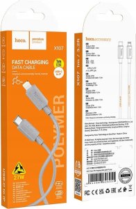 Kabel USB Hoco USB-A - Lightning 3 m Szary 3