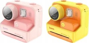 Aparat cyfrowy Hoco HOCO aparat fotograficzny dziecięcy z drukarką DV200 różowy 2