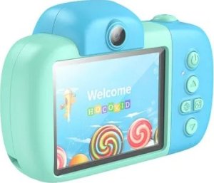 Aparat cyfrowy Hoco HOCO aparat fotograficzny dziecięcy DV201 niebieski 2