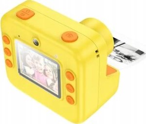 Aparat cyfrowy Hoco HOCO aparat fotograficzny dziecięcy z drukarką DV200 zółty 2