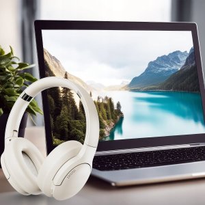 Słuchawki WiWU WiWU - Słuchawki bezprzewodowe Soundcool Headset TD-02 - białe 6