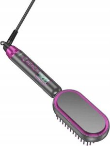 Prostownica Hoco HOCO prostownica do włosów z grzebieniem z wyświetlaczem HP44 czerwony róż 3