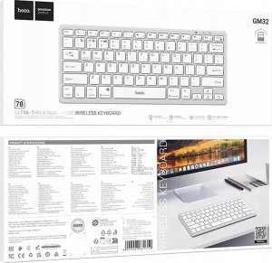Klawiatura Hoco klawiatura wireless QWERTY GM32 silver 6
