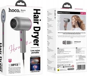 Suszarka Hoco HOCO suszarka do włosów z ciepłym i zimnym powietrzem HP13 czerwony róż 5