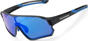 RockBros Okulary rowerowe Rockbros 14110009001 polaryzacyjne dla dzieci 8-14 lat - czarno-niebieskie 1