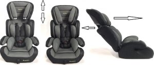 Fotelik samochodowy Top Kids Fotelik samochodowy Bebico COMFORT GREY 9-36 kg 11