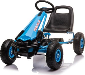 Triton Gokart na Pedały AIR PerHour dla dzieci Niebieski + Hamulec ręczny + Pompowane koła + Regulacja siedzenia 1