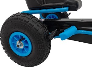 Triton Gokart na Pedały AIR PerHour dla dzieci Niebieski + Hamulec ręczny + Pompowane koła + Regulacja siedzenia 16
