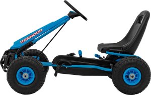 Triton Gokart na Pedały AIR PerHour dla dzieci Niebieski + Hamulec ręczny + Pompowane koła + Regulacja siedzenia 5