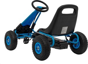 Triton Gokart na Pedały AIR PerHour dla dzieci Niebieski + Hamulec ręczny + Pompowane koła + Regulacja siedzenia 6