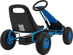 Triton Gokart na Pedały AIR PerHour dla dzieci Niebieski + Hamulec ręczny + Pompowane koła + Regulacja siedzenia 8