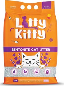 Żwirek dla kota LITTY KITTY LITTY KITTY - Żwirek bentonitowy lawendowy dla Kota 10L 1