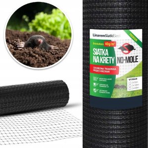 Linarem SiatkiSieci SIATKA NA KRETY 2x200m PREMIUM 40g POD TRAWNIK PRZECIW KRETOM POLSKA +KOŁKI 7