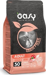 Oasy OASY - Karma dla psa 2,5kg Adult Small/Mini indyk 1