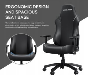 Fotel Anda Seat Fotel gamingowy Anda Seat Luna L czarny skórzany 12