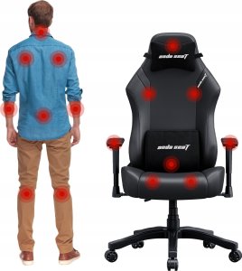 Fotel Anda Seat Fotel gamingowy Anda Seat Luna L czarny skórzany 14