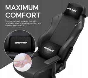 Fotel Anda Seat Fotel gamingowy Anda Seat Luna L czarny skórzany 9