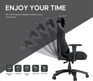 Fotel Anda Seat Fotel gamingowy Anda Seat Luna L czarny skórzany 10