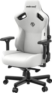 Fotel Anda Seat Fotel gamingowy skórzany AndaSeat Kaiser 3 L biały obrotowy 5