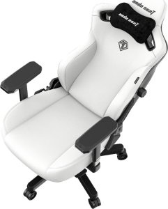 Fotel Anda Seat Fotel gamingowy skórzany AndaSeat Kaiser 3 L biały obrotowy 6