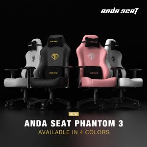 Fotel Anda Seat Fotel gamingowy skórzany Anda Seat Phantom 3 L czarny obrotowy 11