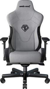 Fotel Anda Seat Fotel gamingowy materiałowy do biura T-Pro 2 szary XL Anda Seat obrotowy 2