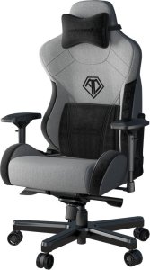 Fotel Anda Seat Fotel gamingowy materiałowy do biura T-Pro 2 szary XL Anda Seat obrotowy 3