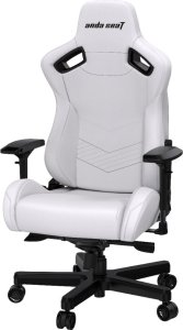 Fotel Anda Seat Fotel gamingowy do biura skórzany Anda Seat Kaiser 2 XL biały obrotowy 4