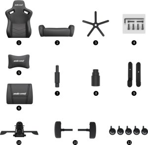 Fotel Anda Seat Fotel gamingowy do biura skórzany Anda Seat Kaiser 2 XL bordowy obrotowy 5