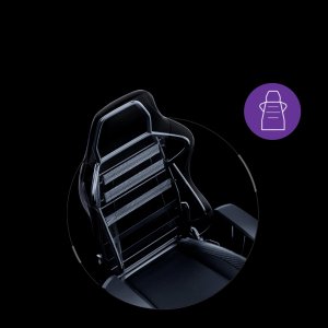 Fotel Anda Seat Fotel gamingowy Anda Seat Luna L materiałowy czarny 13