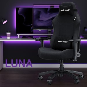 Fotel Anda Seat Fotel gamingowy Anda Seat Luna L materiałowy czarny 16