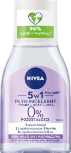 Nivea MicellAIR 5w1 Płyn micelarny do twarzy-oczu-ust do cery wrażliwej 100ml 1