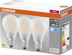 Osram OSRAM 3x Żarówka LED E27 6,5W = 60W 4000K FILAMENT 1