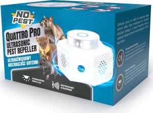 NO PEST Ultradźwiękowy Odstraszacz Myszy Szczurów Quattro Pro Odstraszacz na Myszy Szczury Gryzonie 11