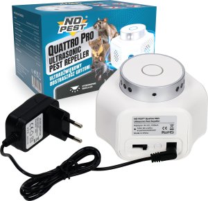 NO PEST Ultradźwiękowy Odstraszacz Myszy Szczurów Quattro Pro Odstraszacz na Myszy Szczury Gryzonie 3