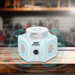 NO PEST Ultradźwiękowy Odstraszacz Myszy Szczurów Quattro Pro Odstraszacz na Myszy Szczury Gryzonie 10